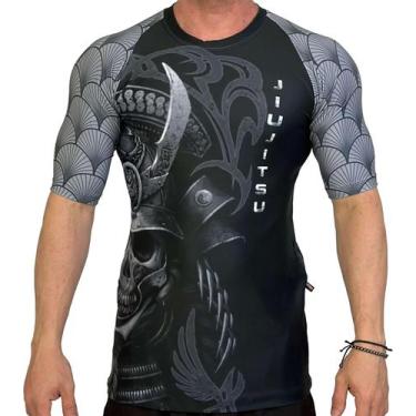 Imagem de Rash Guard Samurai Black Mc Atlética Esportes, Preto, M