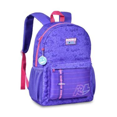 Imagem de Mochila De Costas Rafa e Luiz Juvenil Ampla Casual Escolar, Roxo