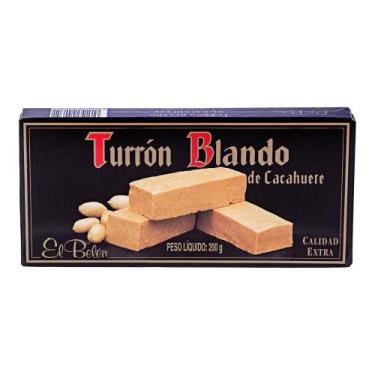 Imagem de Torrone Macio de Amendoim - Turrón Blando de Cacahuere 200g - El Belén
