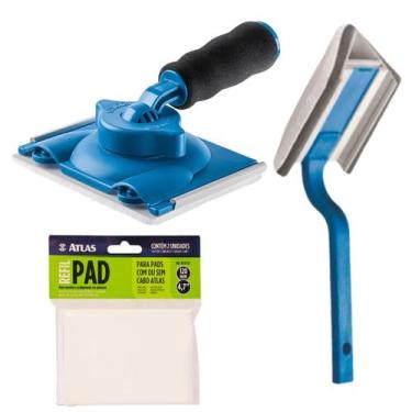 Imagem de Kit Recorte e Acabamento de Pintura - Pad Para Canto 90 E Rodapé + 2 R