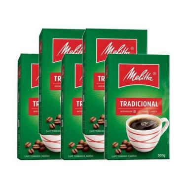 Imagem de Café Em Pó Tradicional Melitta 500G Kit 5, 500g, Pó, 500g, Café, Café 