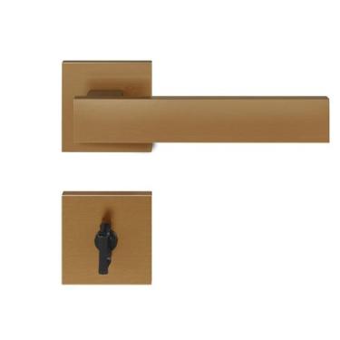 Imagem de Fechadura Retro Red Gold Escovado Banheiro - Pado