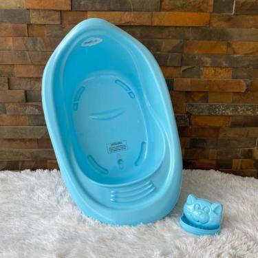 Imagem de Banheira Plastico Bebe com saboneteira 22 Litros Infantil Livre de BPA