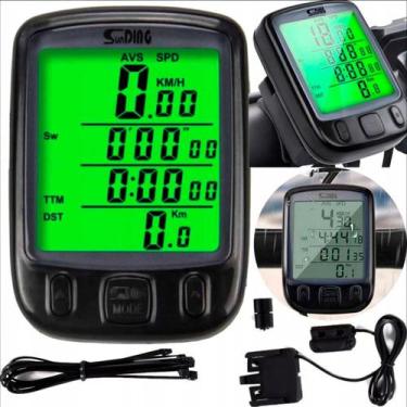 Imagem de Computador de Bike com Display Luminoso e À Prova de Intempéries - COR