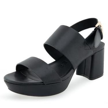 Imagem de Aerosoles Sandália feminina de salto Camilia, Poliuretano preto, 41