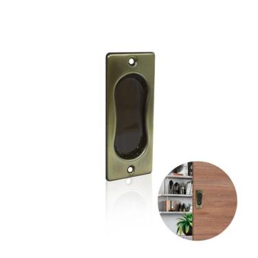 Imagem de Puxador Concha Para Portas E Janelas 100 Fumê Sobrepor - Perfil