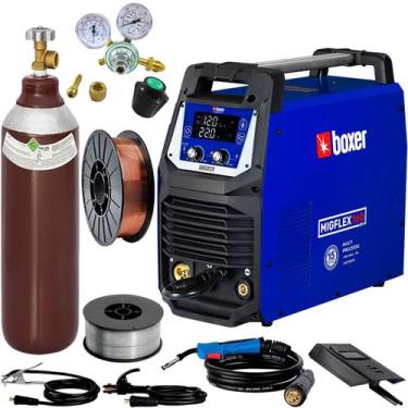 Imagem de Maquina De Solda Migflex 160bv Boxer Inversora Multiprocesso Bivolt