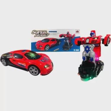 Imagem de Brinquedo Carro Robô 2 Em 1 Transformers Robot Deform - Toy King(Verme