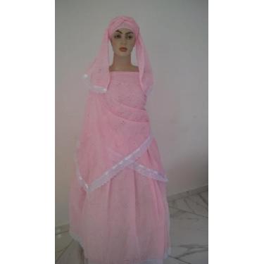 Imagem de Umbanda e candomblé conjuntos de 3  peças sendo saia pano da Costa e o