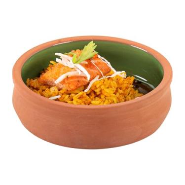 Imagem de Restaurantware - Terracota Cazuelas Terra Tek de 250 ml, 2 potes de barro esmaltados verdes para cozinhar – Pronto para forno, micro-ondas, potes de terracota, laváveis na louça, para cozinhar e