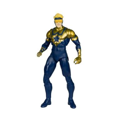 Imagem de McFarlane Brinquedos DC Multiverse – Future's End – Booster Gold de 18 cm – Boneco colecionável com acessórios e cartão de arte