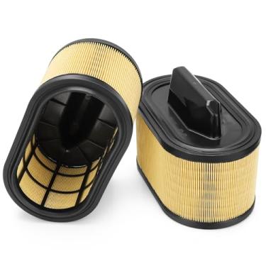 Imagem de Filtro de ar do motor 670001545 2 peças para Maserati Ghibli 2014-2012, Levante 2017-2022, Quattroporte V6 3.0L 3.8L Substituir # PA99301