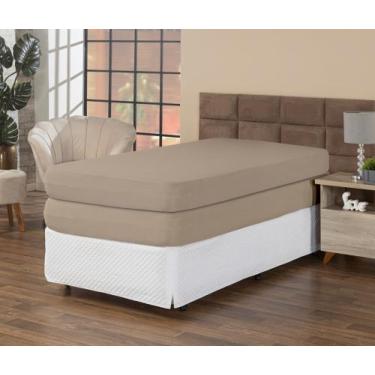 Imagem de Kit 2 Capas Colchão Protetora Solteiro 30cm Altura Ideal Para Cama Box
