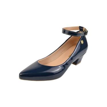Imagem de Sapato Feminino Scarpin Salto Baixo Grosso Festa Ref: 36.002 - Donna S