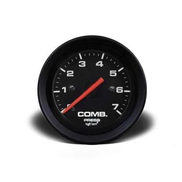 Imagem de Manômetro combustível 52mm mec 7kg street pt (155207sp) cronomac - Cro