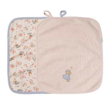 Imagem de Kit 2 Babinhas Paninho de Boca Menina Matelasse Aurora-Hug