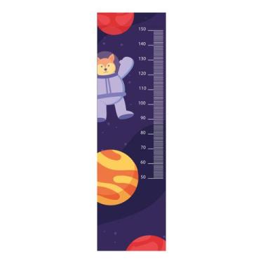 Imagem de Régua de Crescimento Adesivo Raposa Astronauta 163 cm Altura - Império