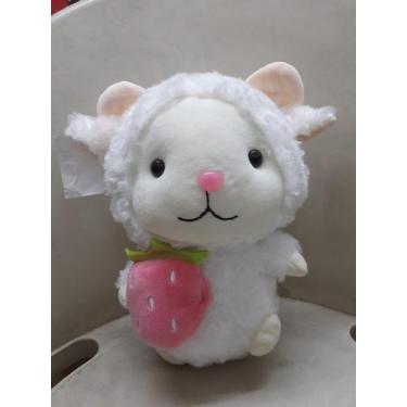 Imagem de Ovelha de Pelúcia Grande com Moranguinho 30cm - SS