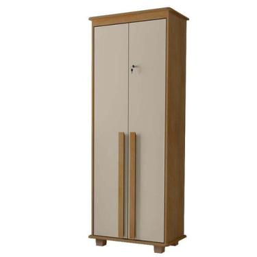 Imagem de Organizador Multiuso 75cm 2 Portas México RV Móveis Cinamomo/Off White