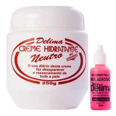 Imagem de Creme Hidratante Corporal Delima Neutro + 2 Loção para Tratamento de R