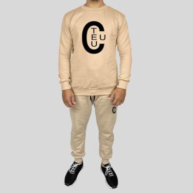 Imagem de Conjunto Calça e Blusa Moletom Careca Sem Capuz Algodão TC - MP Moda M