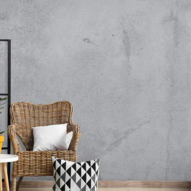 Imagem de Papel de Parede Cimento Queimado Industrial Moderno 6m² - Quartinhos
