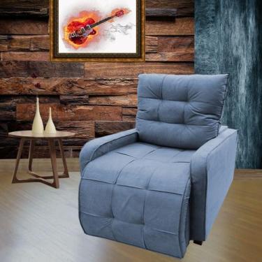 Imagem de Poltrona Retratil e Reclinavel Amamentação Sala De Estar Com Rodape Re