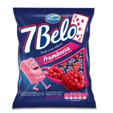Imagem de Bala 7 Belo Framboesa 500g 120 Balas - arcor