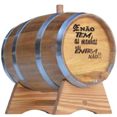 Imagem de Barril De Carvalho 5l Se Não Tem As Manhas Não Entra Não - BARRIL BRAS