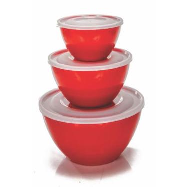 Imagem de Conjunto Tigelas PMG com tampa - Erca Plast