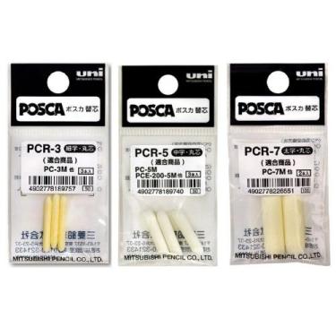 Imagem de KIT Refil Ponta Caneta Posca PC-3M/PC-5M/PC-7M Uni-ball