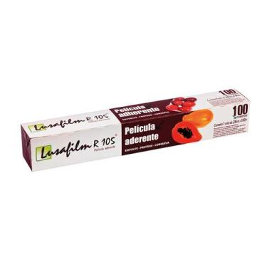 Imagem de Bobina Rolo Plástico Filme P/ Cozinha Pvc 28cmx100m Lusafilm