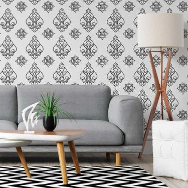 Imagem de Papel De Parede Adesivo Mandala Colorir N05200 0,58X3,00M - Adesivo BR