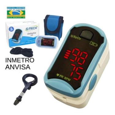 Imagem de Oxímetro Medidor De Saturação De Oxigenio Portátil Gtech Modelo Led Di