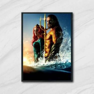 Imagem de Quadro Fotografia Aquaman 24x18cm - com vidro - Quadros On-line, Madei