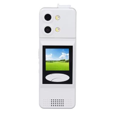 Imagem de Câmera Montada No Corpo de 32 GB, 1080P 2K Lente Giratória de 180 Graus Mini Câmera Corporal Vestível Com Tela Colorida de 1,5 Polegadas Filmadora Pessoal Vestível para Passeios