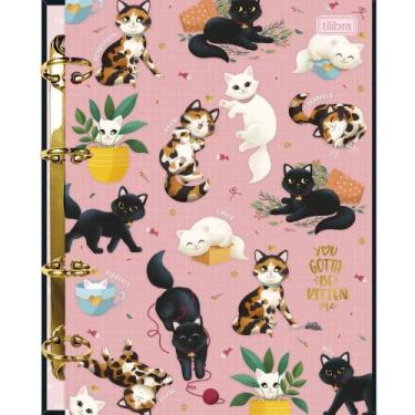 Imagem de Fichário Colegial Sem Lombo Purffect Cats Tilibra