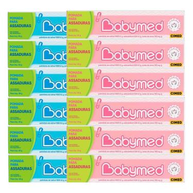 Imagem de Kit 12 und Babymed 6 Azul / 6 Rosa