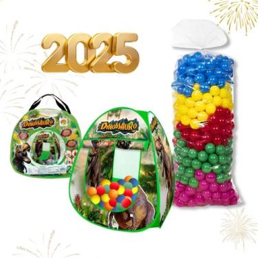 Imagem de Barraca Infantil Dobrável + 50 Bolinhas  Brinquedo Portátil Educativo 