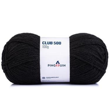 Imagem de Fio Club 500 100g - Pingouin, 100 PRETO