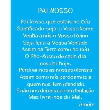 Imagem de Stencil Opa 20 x 25 cm - Religião Oração Pai Nosso - 1831 - Opa Criand