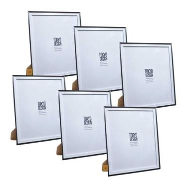 Imagem de Kit c6 Porta Retrato Paspatur Foto 20x25cm Mdf Minimalista - MktPlace,