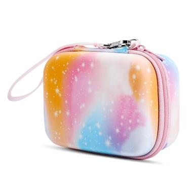 Imagem de MoKo Kids Camera Case Compatible with Seckton/Goopow/CIMELR/Ourlife/OZMI/GKTZ/Dylanto/PROGRACE/Rindol/Dwfit/hyleton Digital & Video Camera, PU Hard Carrying Bag with Inner Pocket, Pink Starry Sky