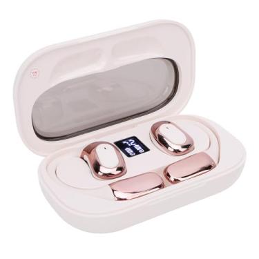 Imagem de Fones de Ouvido para Tradutor, Dispositivo de Tradução de Idiomas Em Tempo Real, Fones de Ouvido Sem Fio 5.4 3 Em 1 Com 144 Idiomas, Controles de Impressão Digital (WHITE)