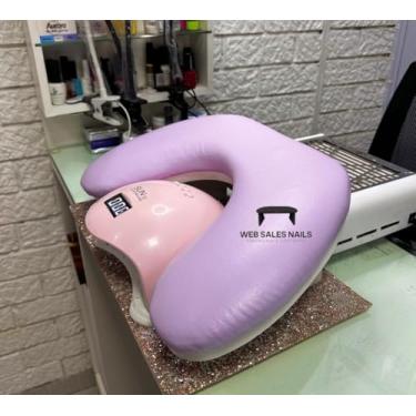Imagem de Apoio de Mão/Punho Delta Para Manicure Conforto Luxo Extremo (Lilás)