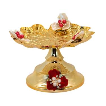 Imagem de Generic Fruteira Sobremesa Expositor Prato Organizador Suporte de Frutas Bandeja de Servir Prato de Frutas para Restaurante Mesa de Café Sala de Estar Casa, 3 Flores