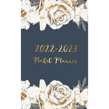 Imagem de 2022-2023 Pocket Planner: Rose Gold | Two Year Pocket Monthly calendar for 2 years schedule and organizer, Personal time management purse notebook