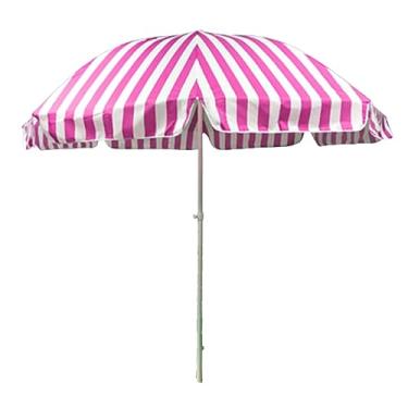 Imagem de Guarda-chuva de jardim Guarda-chuva de pátio listrado Guarda-chuva de praia dobrável automático Grande tenda ao ar livre Comercial Cabo longo Guarda-chuva de publicidade Base preenchível