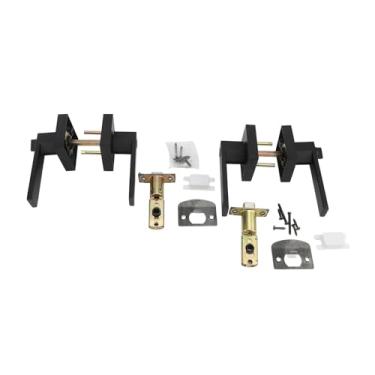 Imagem de Maçanetas de Porta, Maçanetas Decorativas de Liga de Alumínio Maçaneta de Porta Resistente Fechadura de Porta Maçanetas de Porta Internas Com Alavancas de Porta de Privacidade