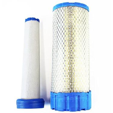 Imagem de Combo de filtro de ar compatível com os modelos Kawasaki FX1000V FX850V FX921V peças 11013-7038 (filtro externo) + 11013-7039 (filtro interno)